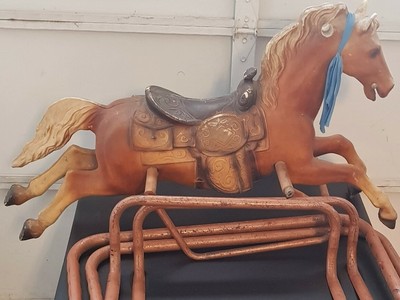 1950's rocking horse on springs